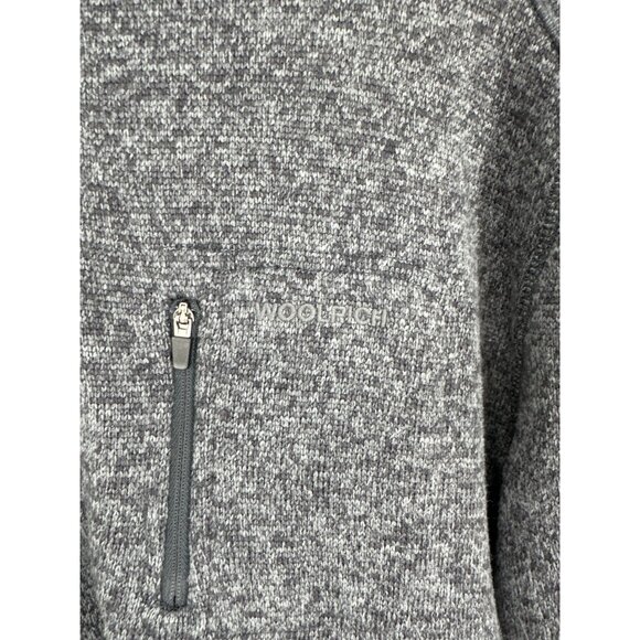 Woolrich 1/2 Zip Gray Long Sleeve Mock Neck Pullover Sweater Men's Size XL - Picture 3 of 8